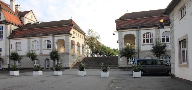 Bad Nauheim, Germany October 14, 2016: Bad Nauheim is a town in the Wetteraukreis district of Hesse state of Germany.Bad Nauheim, Deutschland 14. Oktober 2016: Bad Nauheim ist eine Kurstadt und nach Bad Vilbel die zweitgrößte Stadt im Wetteraukreis in Hessen (Deutschland)