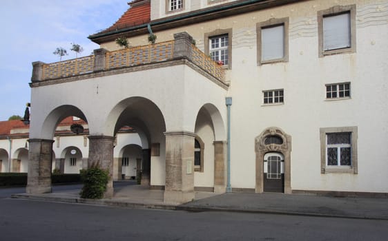 Bad Nauheim, Germany October 14, 2016: Bad Nauheim is a town in the Wetteraukreis district of Hesse state of Germany.Bad Nauheim, Deutschland 14. Oktober 2016: Bad Nauheim ist eine Kurstadt und nach Bad Vilbel die zweitgrößte Stadt im Wetteraukreis in Hessen (Deutschland)