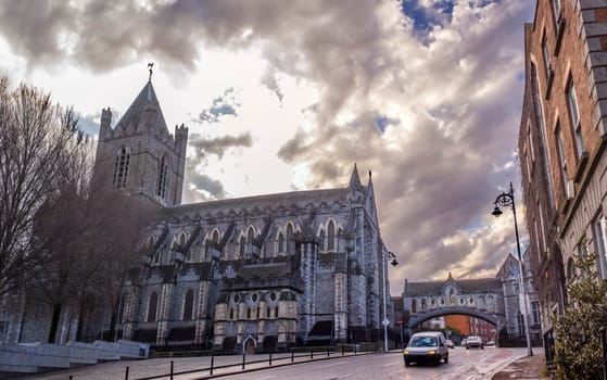 Christ Church Cathedral, elder of the capital citys two medieval cathedrals, Dublin, Ireland