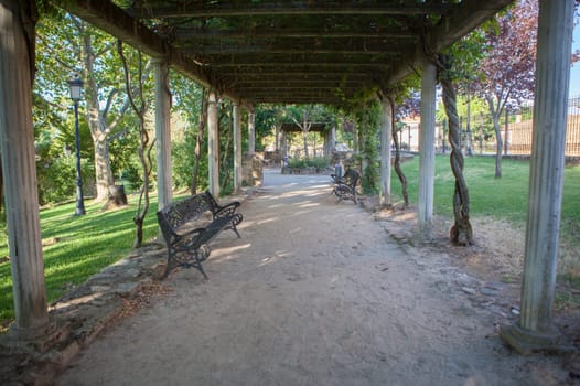 El Ejido Park at Losar de la Vera, Caceres, Extremadura, Spain