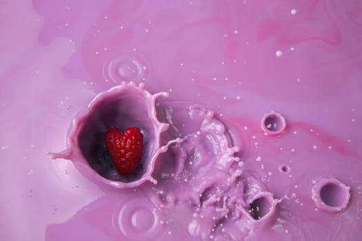 raspberry milk shake yogurt splash pink dairy smoothie liquid splashing background