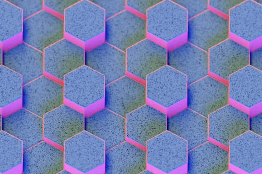 3D Illustration. 3D Rendering , Abstract pastel background . Concept space design modern luxury futuristic background