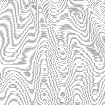 Wave Stripe Background. Grunge Line Textured Pattern.