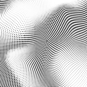 Halftone Pattern. Set of Dots. Dotted Texture on White Background. Overlay Grunge Template. Distress Linear Design. Fade Monochrome Points. Pop Art Backdrop.