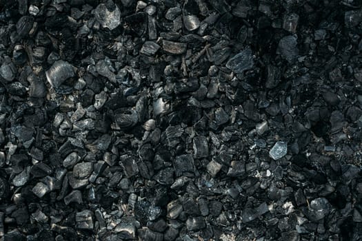 Background Of Pieces Of Black Coal.