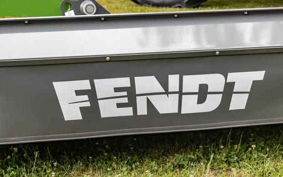 GERMANY - WETZLAR JULY 08: Fendt is a German manufacturer of agricultural tractors and machines, manufacturing and marketing a full line of tractors, combine harvesters and balers