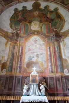 High altar in the Church of All Saints in Sesvete, Croatia