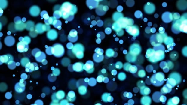 Abstract bokeh particles. Computer generated 3d render