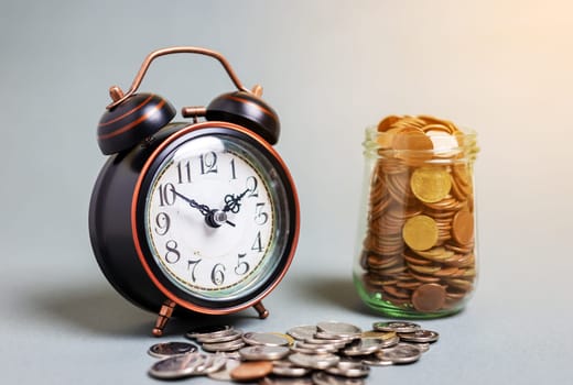 Save money for retirement and account banking for finance concept, Investor and accountant, saving, coin, retirement, financial concept, Investor time