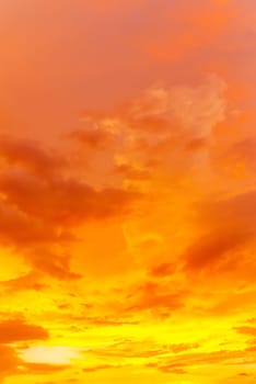 Abstract and pattern of cloud sky Calming coral, Orange, Trend color background, Pattern of colorful cloud and sky sunset or sunrise: Dramatic sunset in twilight, Beautyful of sky