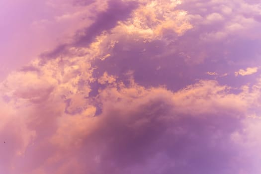 Abstract and pattern of cloud sky, Velvet violet, Velvet Purple, Trend color background, Pattern of colorful cloud and sky sunset or sunrise: Dramatic sunset in twilight, Beautyful of sky