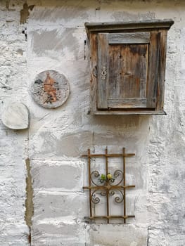 House facade in Barth, Mecklenburg-West Pomerania, Germany