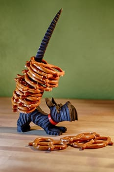 traditional pretzel dog