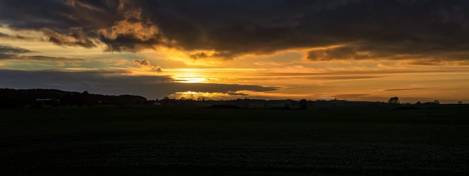 Sunset near Kuehlungsborn, Mecklenburg-West Pomerania, Germany