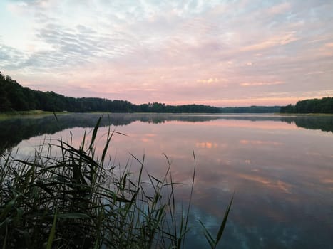 Dawn at Lübbesee near Templin, Brandenburg, Germany