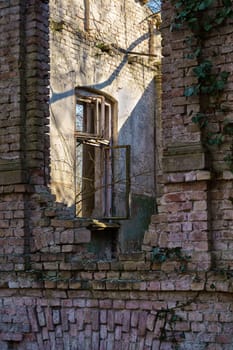 old dilapidated ruin of a villa