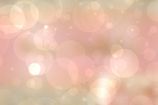 Abstract blurred fresh vivid spring summer light delicate pastel pink orange bokeh background texture with bright circular soft color lights. Beautiful backdrop illustration.