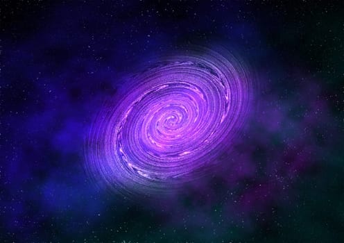 Stars and spiral galaxy night sky abstract design background