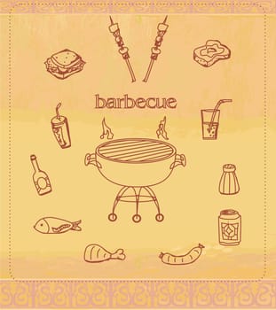 Vintage Barbecue Party Invitation