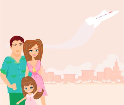 family going on a vacation