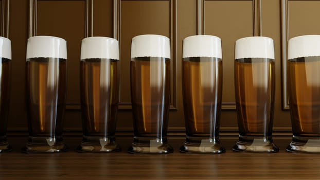 3D illustration Background for advertising and wallpaper in festival and beer celebrate scene. 3D rendering in decorative concept.