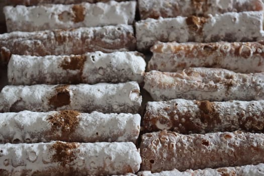 Zamora sweet dessert of delicious cream typical Spanish cane