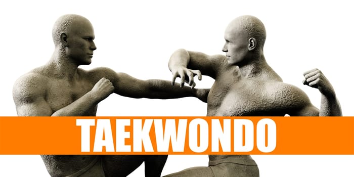 Taekwondo Classes Training Fighting Concept Background