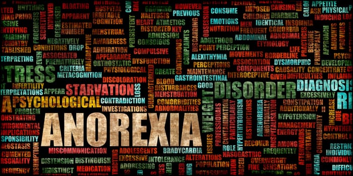 Anorexia as a Medical Concept Abstract Background Art