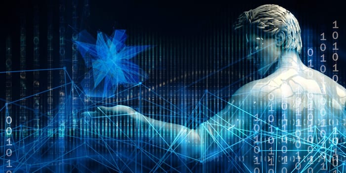 Digital Data Abstract as a Technology Concept