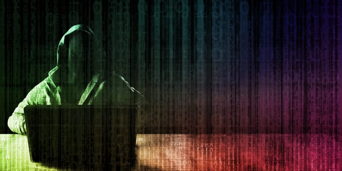 Data Theft and Fraud as a Digital Concept Abstract