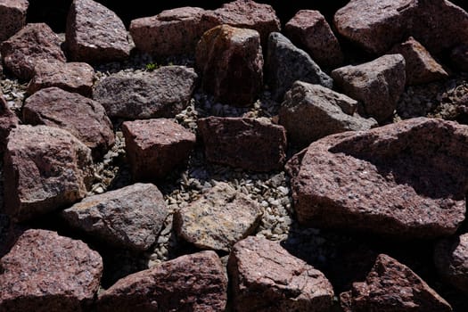 texture of a big stone of red stone.