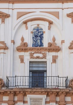 Facade of Hospital de la Caridad of Seville. Santa Cruz neighbourhood, Spain