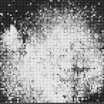 Halftone Pattern. Set of Dots. Dotted Texture on White Background. Overlay Grunge Template. Distress Linear Design. Fade Monochrome Points. Pop Art Backdrop.