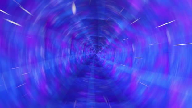 Through the stars. Computer generated 3d render