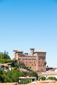 Cereseto, Italy - circa August 2021: Cereseto Castle - Castello di Cereseto - located in Monferrato area in Piedmont region, Italy