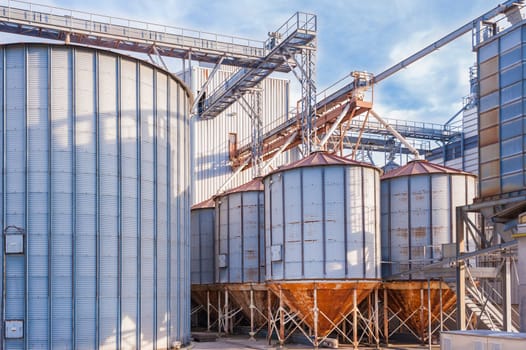 Storage facility cereals and production of biogas  silos and drying towers