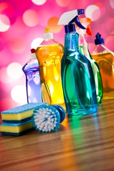 Cleaning Equipment, home work colorful theme