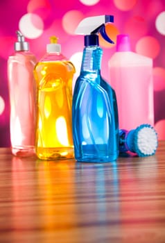 Cleaning Equipment, home work colorful theme