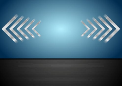 Corporate bright arrows background. Vector design