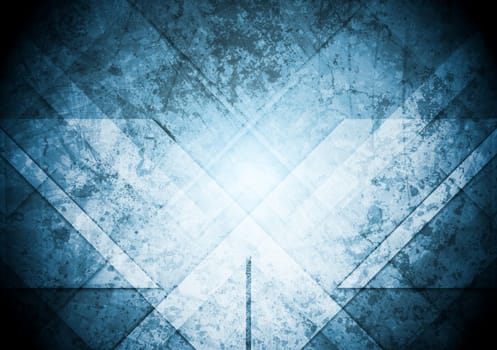 Grunge abstract blue background. Vector design