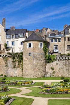 The historic city of Vannes in Brittany, France