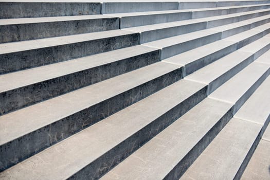 perspective view of a wide concrete trek with top-right escape point