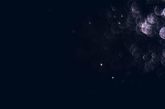 Light abstract dark bokeh christmas circle color glitter blurred black background