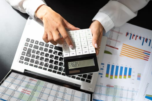 Business Technology In Office. Finance Money Work