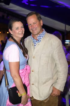 Jo-Rebecca Hartmann with Husband Andreas Kühlich,.Barrel tapping Wandsbek Oktoberfest Hamburg with VIP Guest  ,16.09.2022