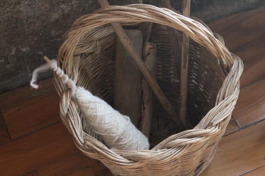 Very old sheep wool for spinning and make garments