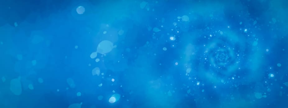 Abstract blue background with spiral. Swirling radial futuristic pattern.