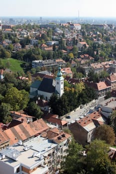 Saint John the Baptist church in Zagreb, Croatia