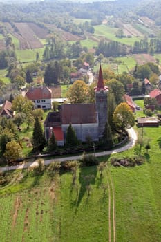 Church of Saint John the Baptist in Gornja Jelenska, Croatia