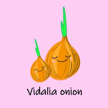cute cartoon vegetables with smiles on faces and emotions. CARDS FOR CHILDREN S EDUCATION.Cute vegetable character. Vector illustration isolated.
